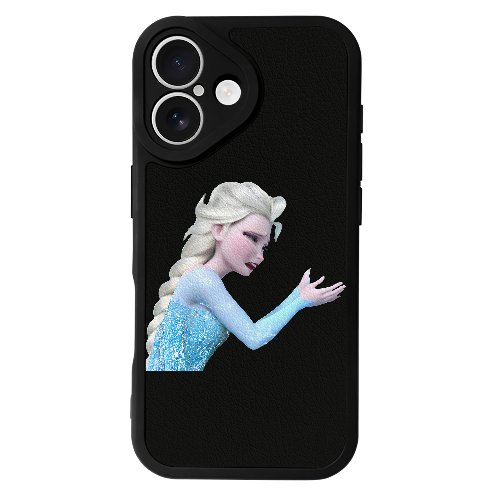 （画像用） アナと雪の女王 アンナ エルサ Frozen Anna Elsa 【iPhone 16シリーズ対応】シリコンスマホケース（レザー調） 材質：シリコン